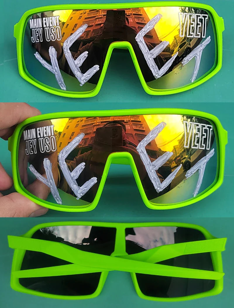 Jey Uso YEET Sunglasses Sports Shades MAIN EVENT Blue Glasses Bloodline USOS RARE colors  Motorcycle glasses