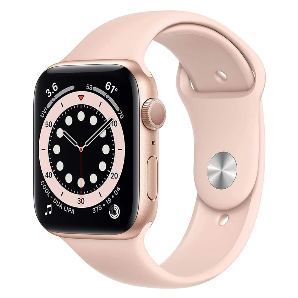 100% Original Apple Watch Series 6 40mm 44mm GPS Apple Watch S6 Aluminum Case with Sport Band iOS SmartWatch