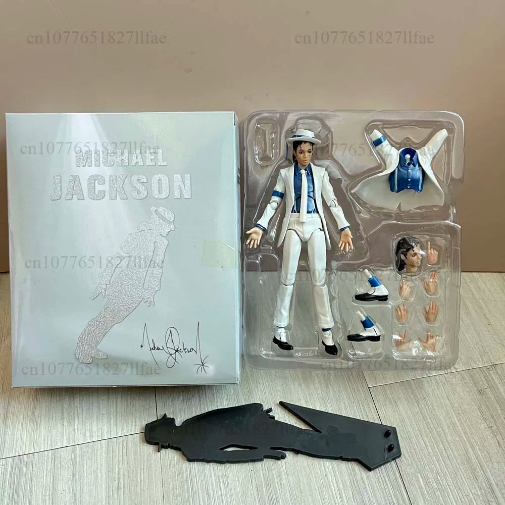 Michael Jackson Smooth Criminal Moonwalk Action Figure Model Toys Michael Jackson MJ Thriller Joint Movable Christmas Gift