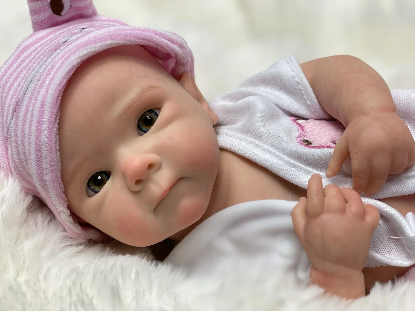 13Inch Open Mouth Full Silicone Bettie Bebe Reborn Girl With Painted Skin Newborn Baby Doll Lifelike Muñeca Reborn For Kids Gift