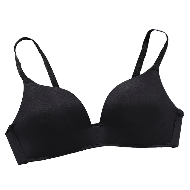 Women Seamless Bra No Wire Push Up Underwear Girls Students Breathable