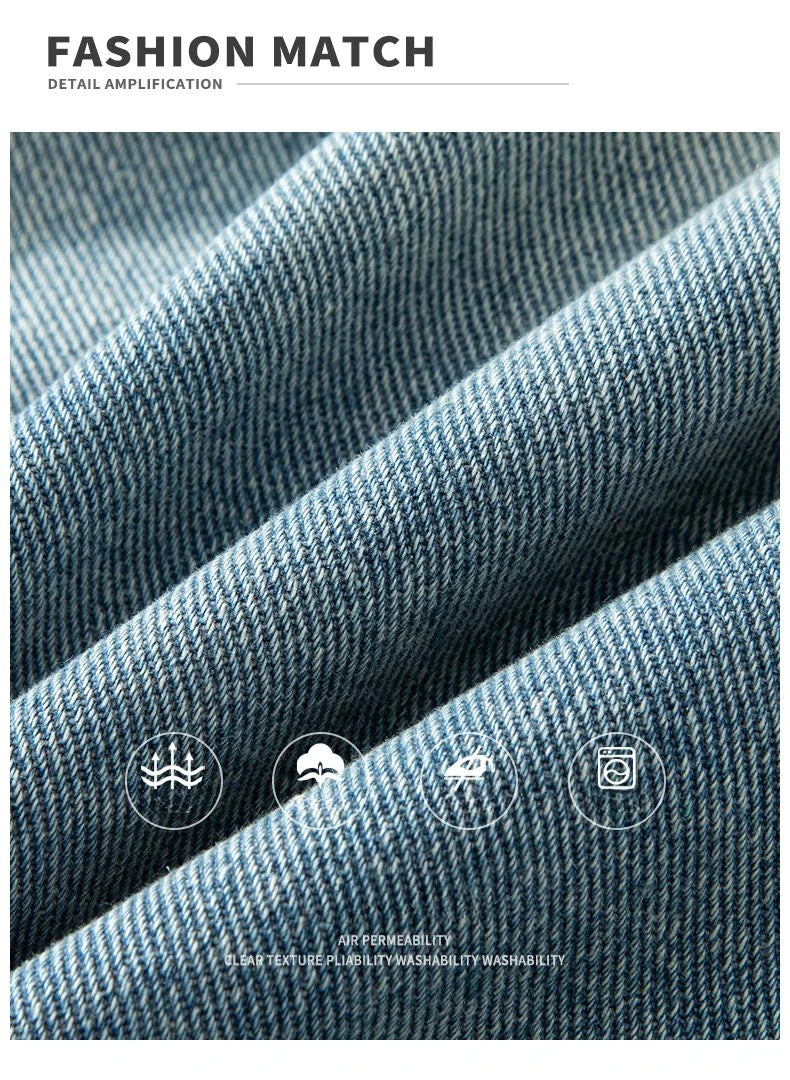 Baggy Denim Shorts Fashion Casual Straight Harajuku Jeans