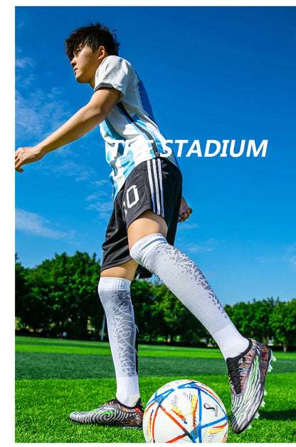 Soccer Shoes For Men Original Outdoor Sports Training Football Boots TF/FG Kids