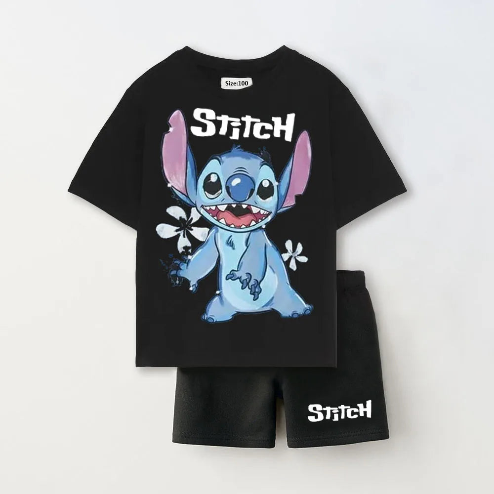 Fashion Boys Casual Sports Clothes Sets Summer Short Sleeve Cartoon Kids Boys Outfits Mickey Toddler Boy Tshirt + Shorts