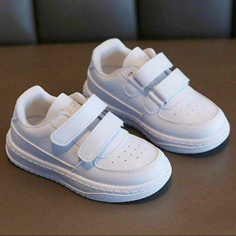Autumn Kids White Sneakers Leisure Soft Bottom Fashion Boys Girls Sport Shoes
