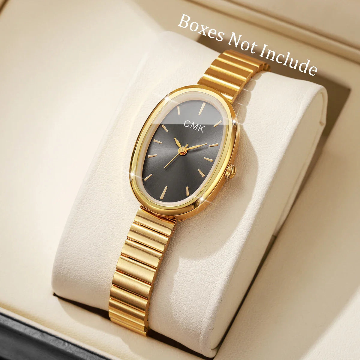 Fashion Oval Dial Women Watches Ultra-thin Strap Analog Quartz Wristwatch Girls Clock Reloj Mujer（Without Box）