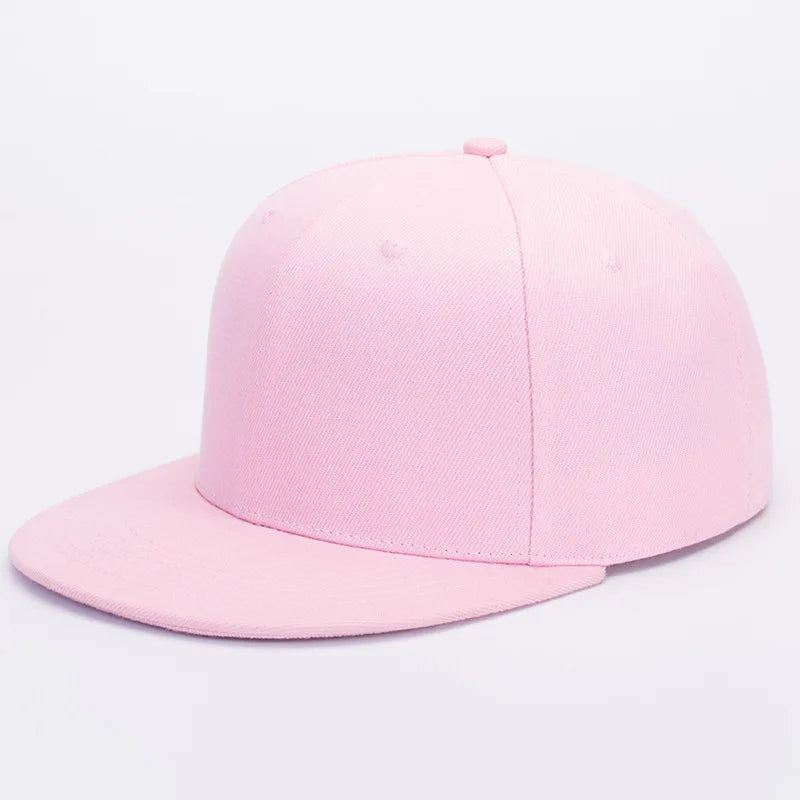 Customized Blank Flat Brim Baseball Cap Men Hip Hop Snapback Sun Hat Women Spring Print Embroidered Logo Visor Cap Streetwear