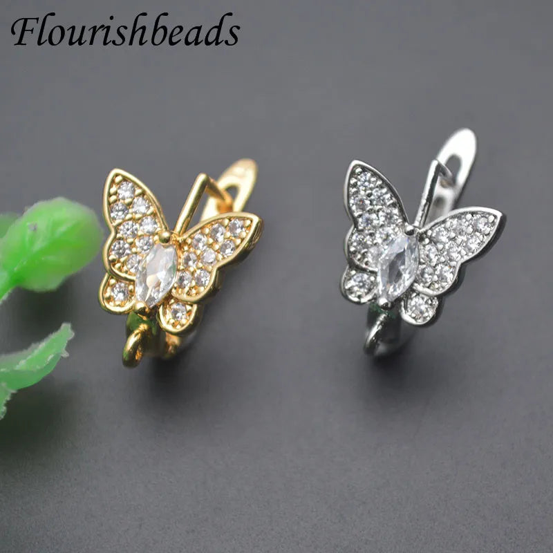 Nickle Free Anti-rust Real Gold Plating Metal Earring Hooks Women Jewelry Making Components 30pieces