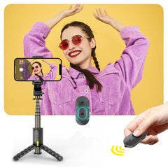 Portable Tripod for Mobile Phone Selfie Stick With Telescopic Bluetooth Stick