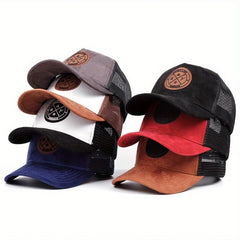 Mesh Baseball Cap Women Men Snapback Hat Casual Breathable Letter Icon