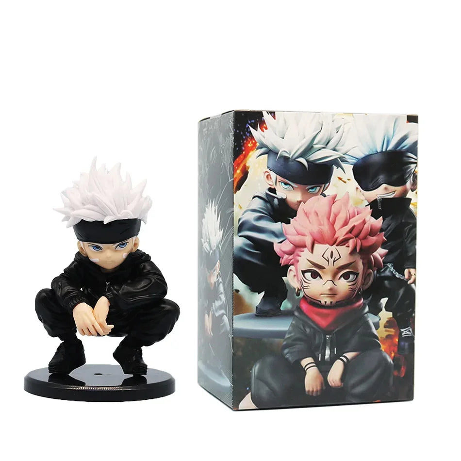 Jujutsu Kaisen Figure Itadori Yuji Gojo Satori Fushiguro Megumi Kugisaki Kawaii Toy Car Decoration PVC Model Gift