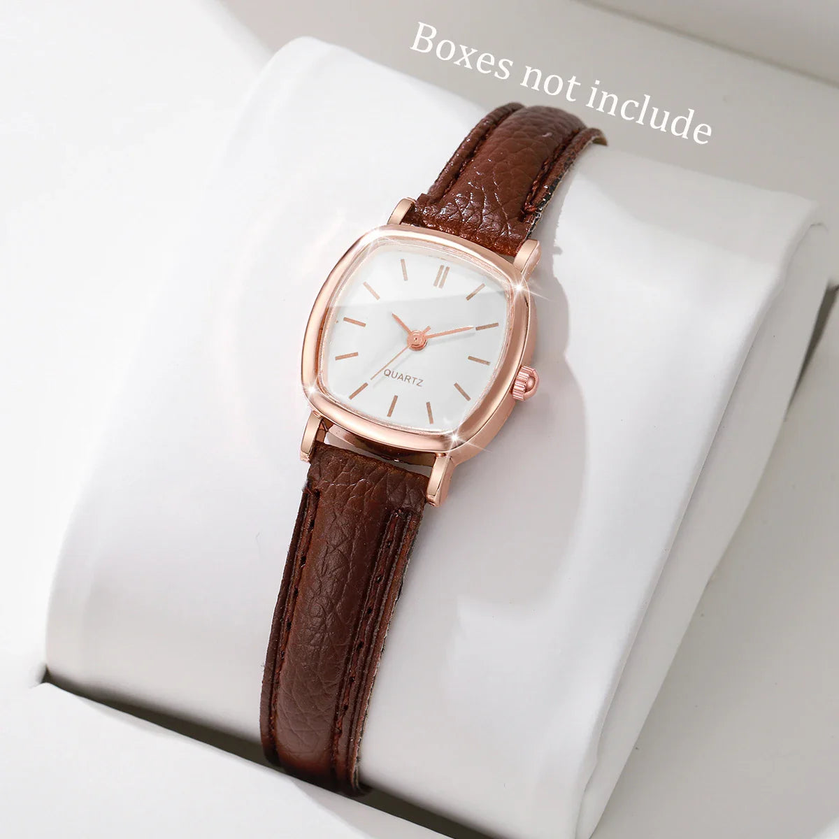 Fashion Small Dial Women Quartz Watch Ladies Simple Leather Band Wristwatches（Without Box）
