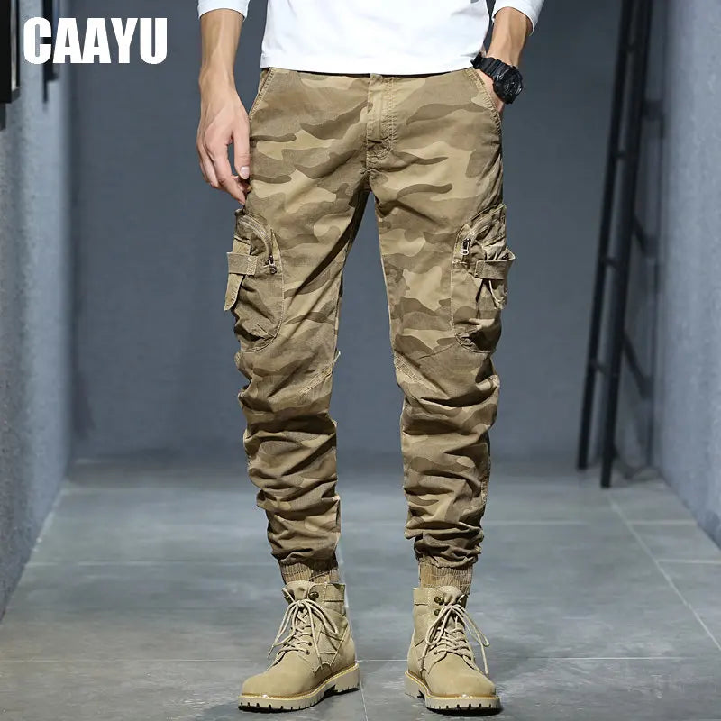 Joggers Cargo Pants Men Casual Hiphop MultiPocket Male Trousers