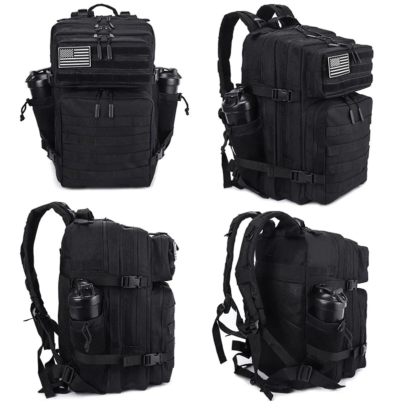 45L Meal Management Backpack for Men Women Tactical Adults Insulated Lunch Athletes Gym Bag Sports Daypacks With Bottle Holder