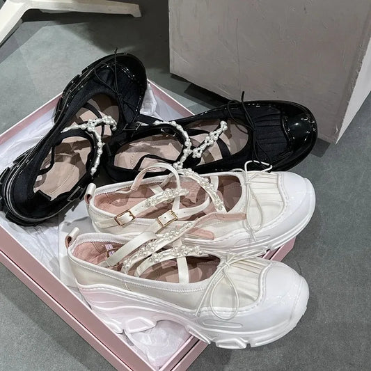 Women's mary jane shoes new fashion designer sneakers jk uniform flat lolita platform casual shoes