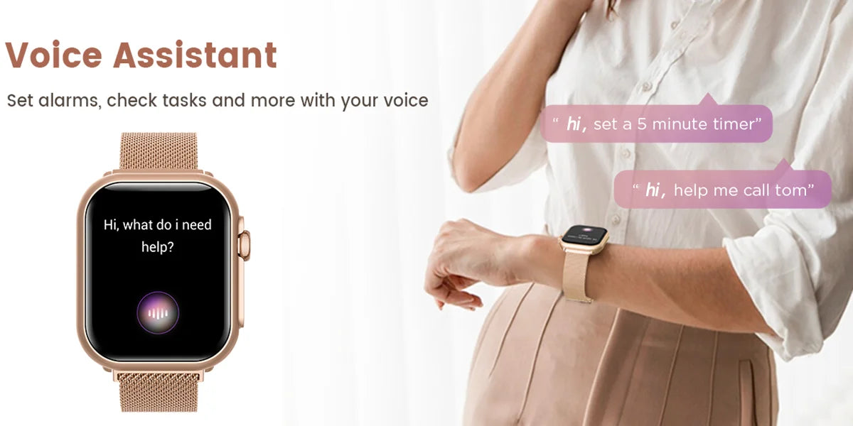 Viiray Smart Watch with 1000mAh Battery & 100-Day Long Battery Life, 110+ Sports Modes, Heart Rate & Sleep Monitor for Men Women