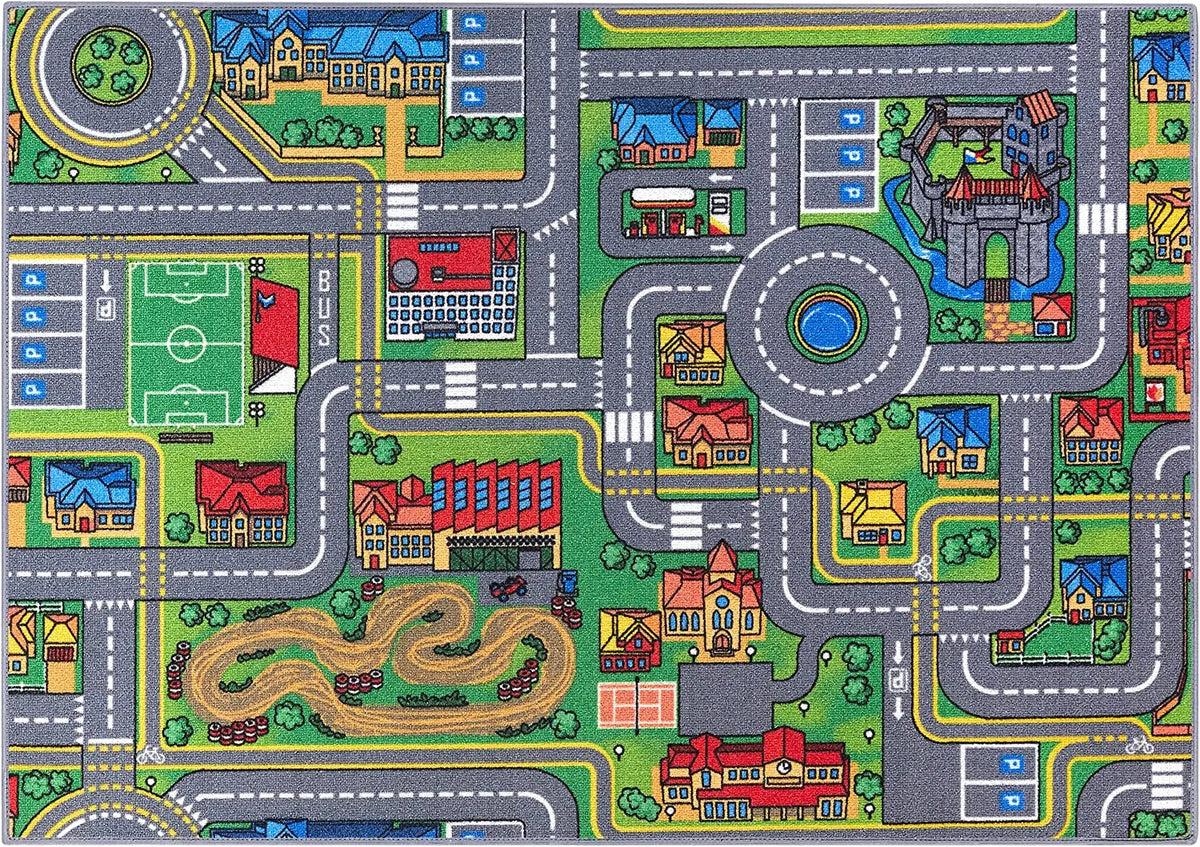 Studio de tapis kids car rugs,  room play mats for boys and girls, non-slip  home decor