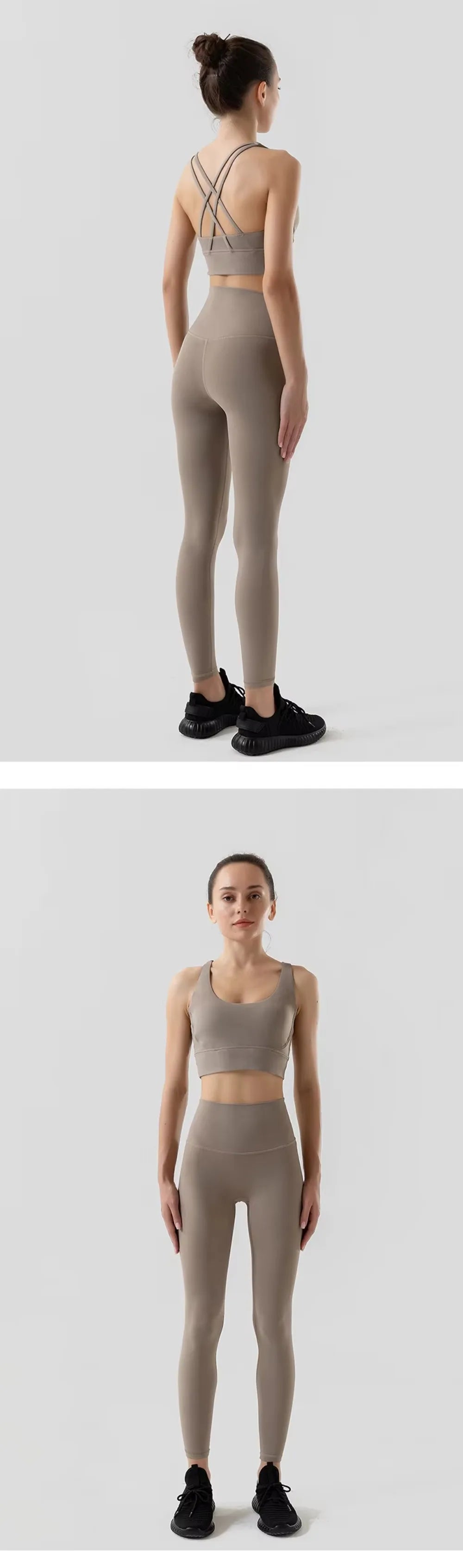 Sportswear Yoga Clothes Set Leggings and Tops Fitness Sports Suits Gym Clothing