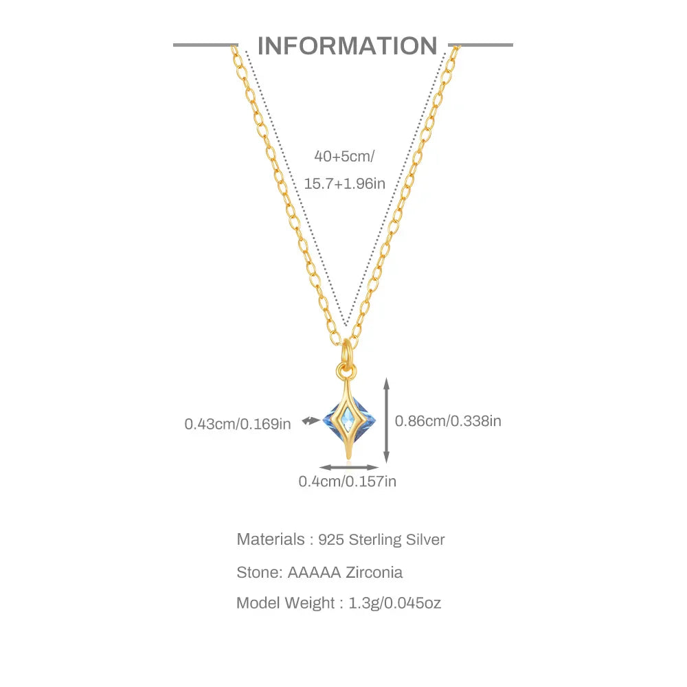 Aide 925 Sterling Silver Necklaces Charms for Women Crystal Cross Clavicle Collar Chain Simple Choker Necklace Accessories Gift
