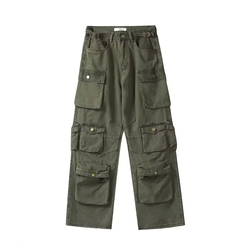 Cargo Pants Multi-pocket Overalls Men Harajuku Casual Women Baggy Trousers