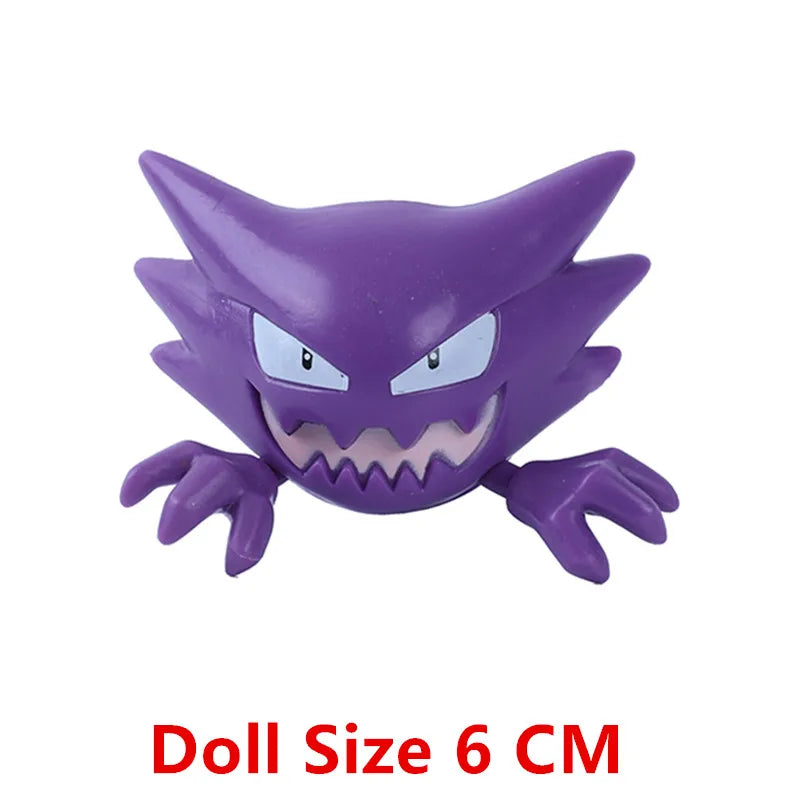 Pokemon Cartoons Movie Anime Figure Gengar Charizard Pikachu Collection Model Pocket Monster Action Toys Kids Christmas Gifts