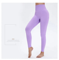 Seamless High Waist Nude Yoga Pants Women's Honey Peach Hip Lifting Tight Fitness