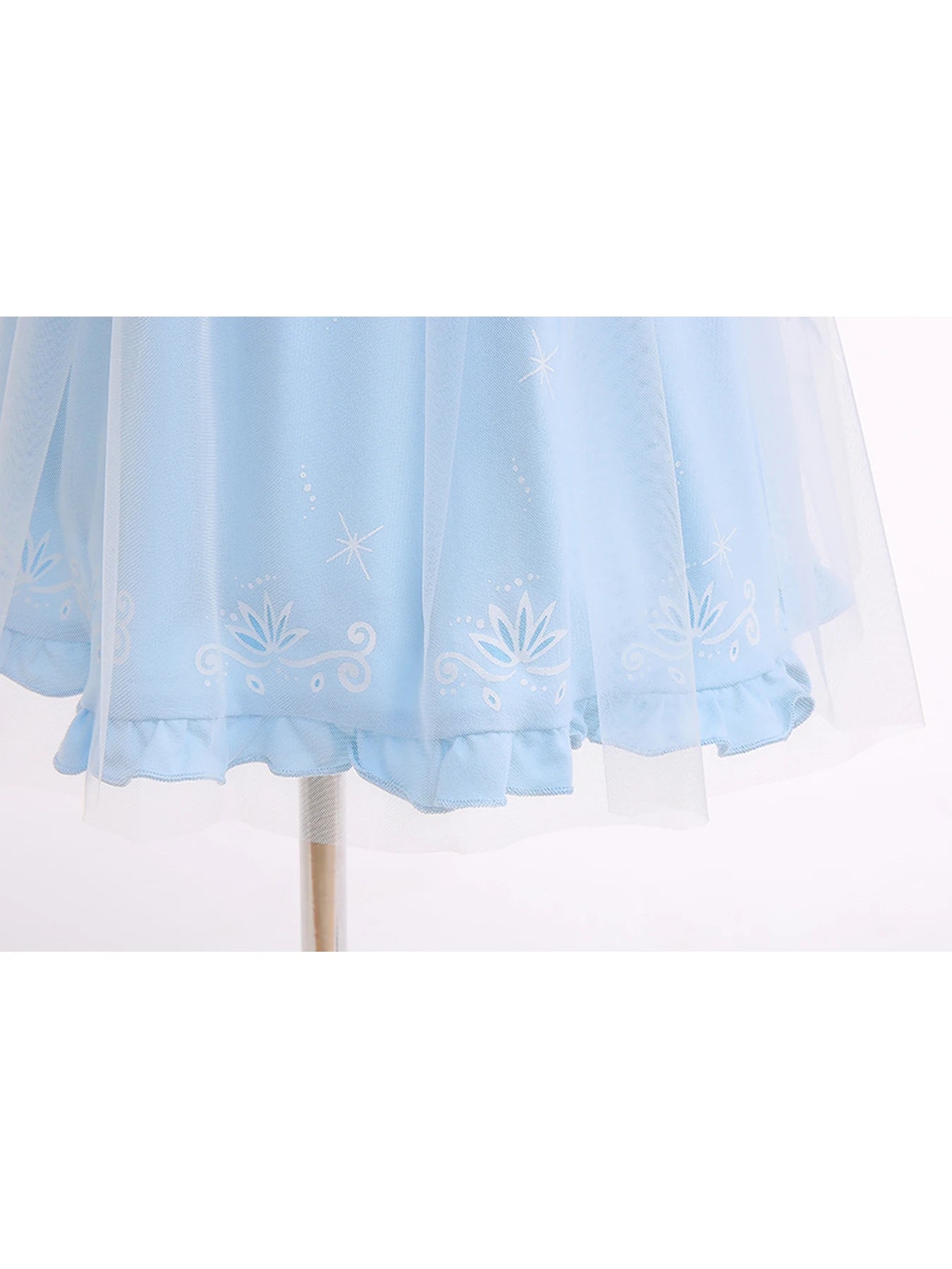 Girls cute stunning puff sleeve mesh princess dress, elegant and comfortable, birthday party performance dress up costume