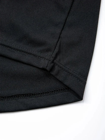 Men's Hooded Short-Sleeved Tees Summer Slim Fitness Quick Dry T-shirt Breathable Sports Tops for Male Bodybuilding