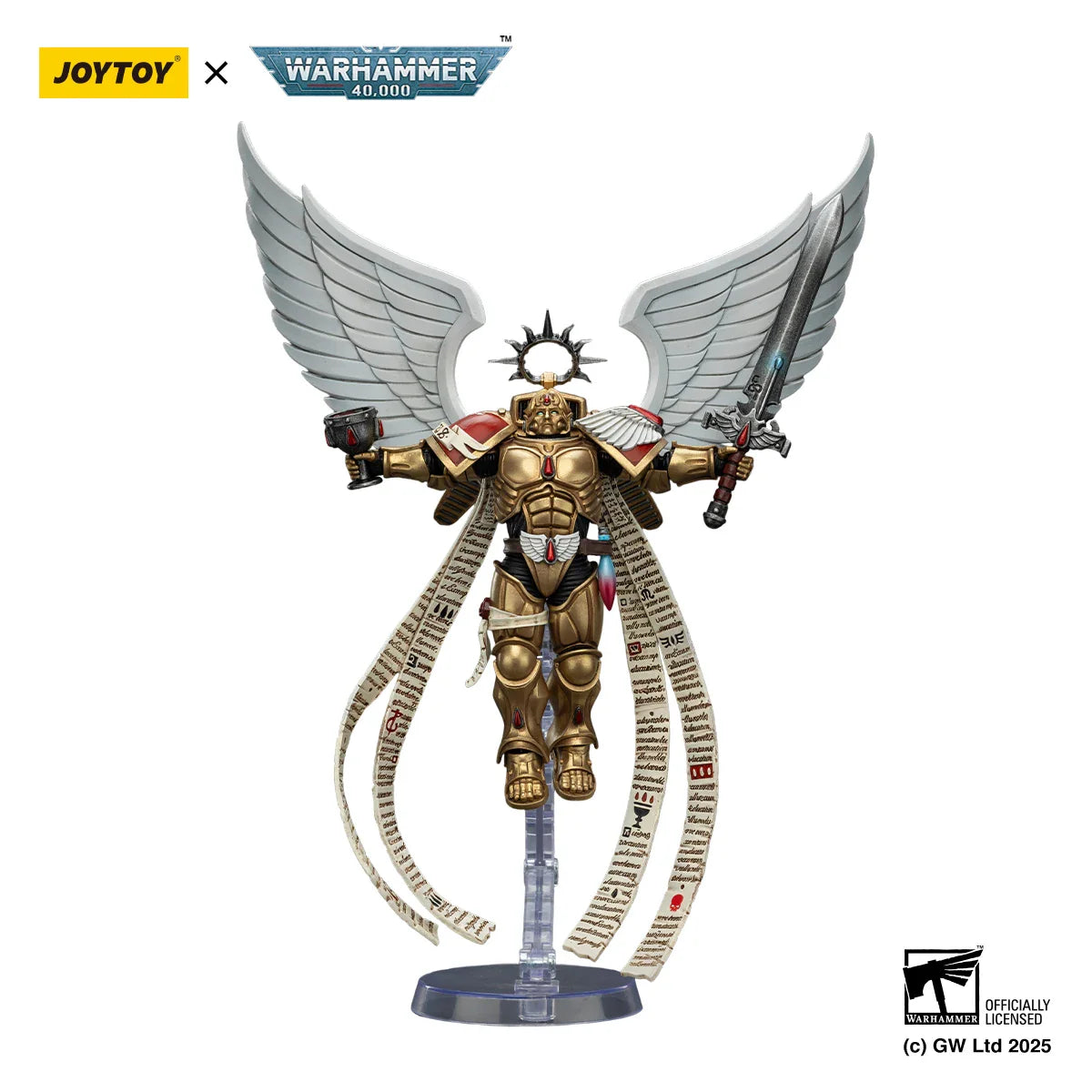 [IN-STOCK]JOYTOY Warhammer 40,000 1/18 Action Figure Blood Angels The Sanguinor with Encarmine Broadsword Model