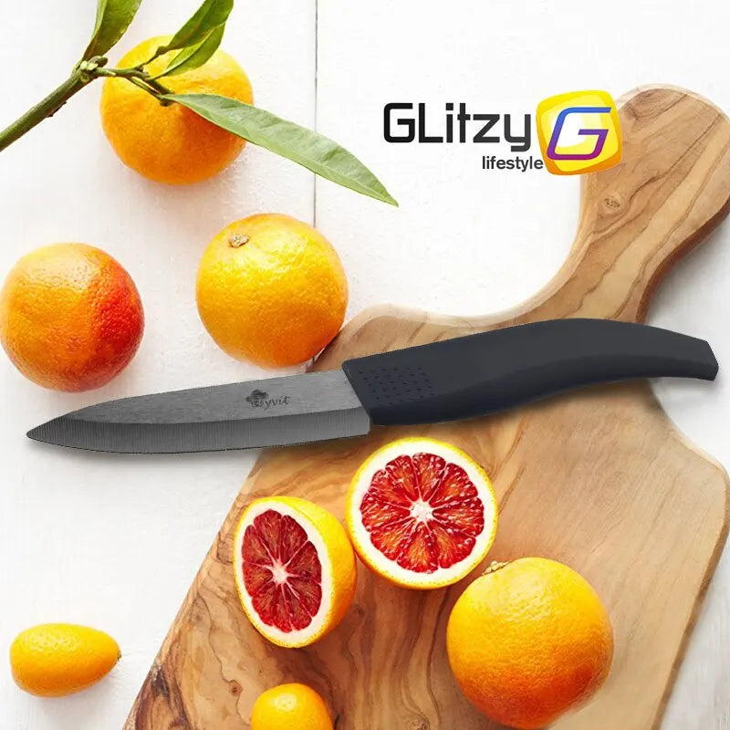 Ceramic Fruit Knife for Kitchen 3 4 5 6 inch Chef Knife with Sheath Utility Slicing