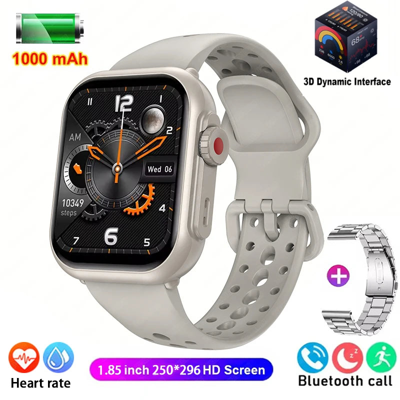 Watch Ultra 2 SE Men Women 1000mAh HD AMOLED GPS Track 100+Sport Heart Rate Bluetooth Call Waterproof Smartwatch For iOS Android