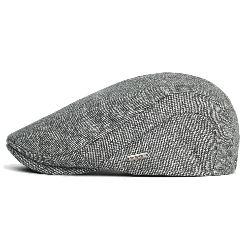 Autumn Winter Thick Warm Newsboy Caps Men Women Soft Beret Hat Casual Fashion Detective Hats Retro Driver Flat Caps