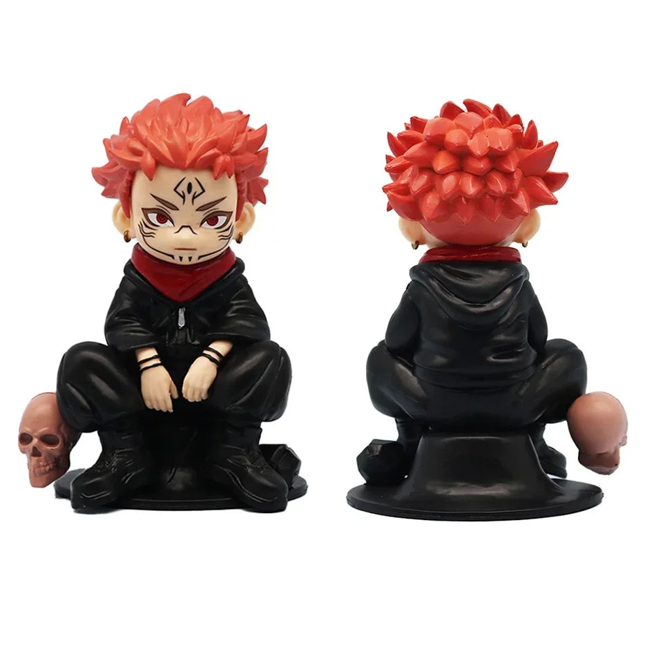 Jujutsu Kaisen Figure Itadori Yuji Gojo Satori Fushiguro Megumi Kugisaki Kawaii Toy Car Decoration PVC Model Gift
