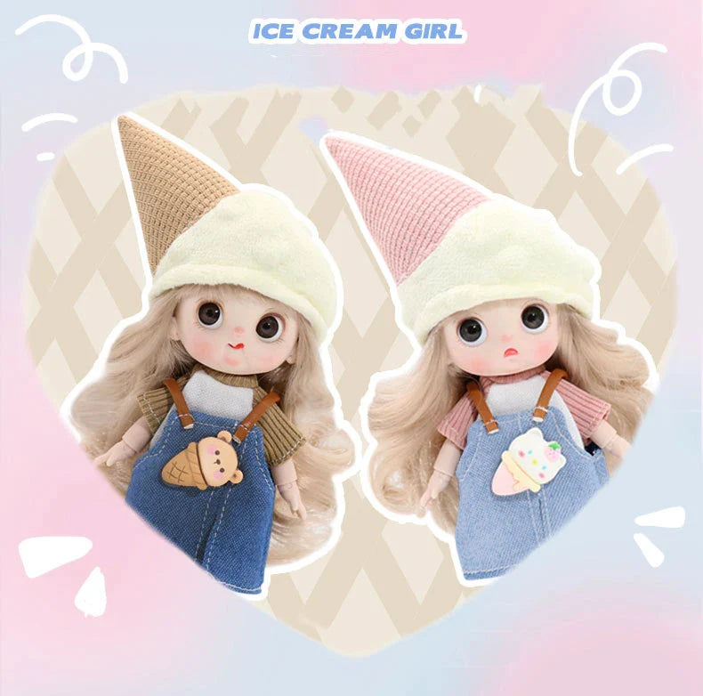 Mini Ob11 Bjd Doll Accessories Obitsu 11 Clothes Dolls For Girls Boy Toys Baby Kawaii Anime Toy Cute Items Miniature Costume