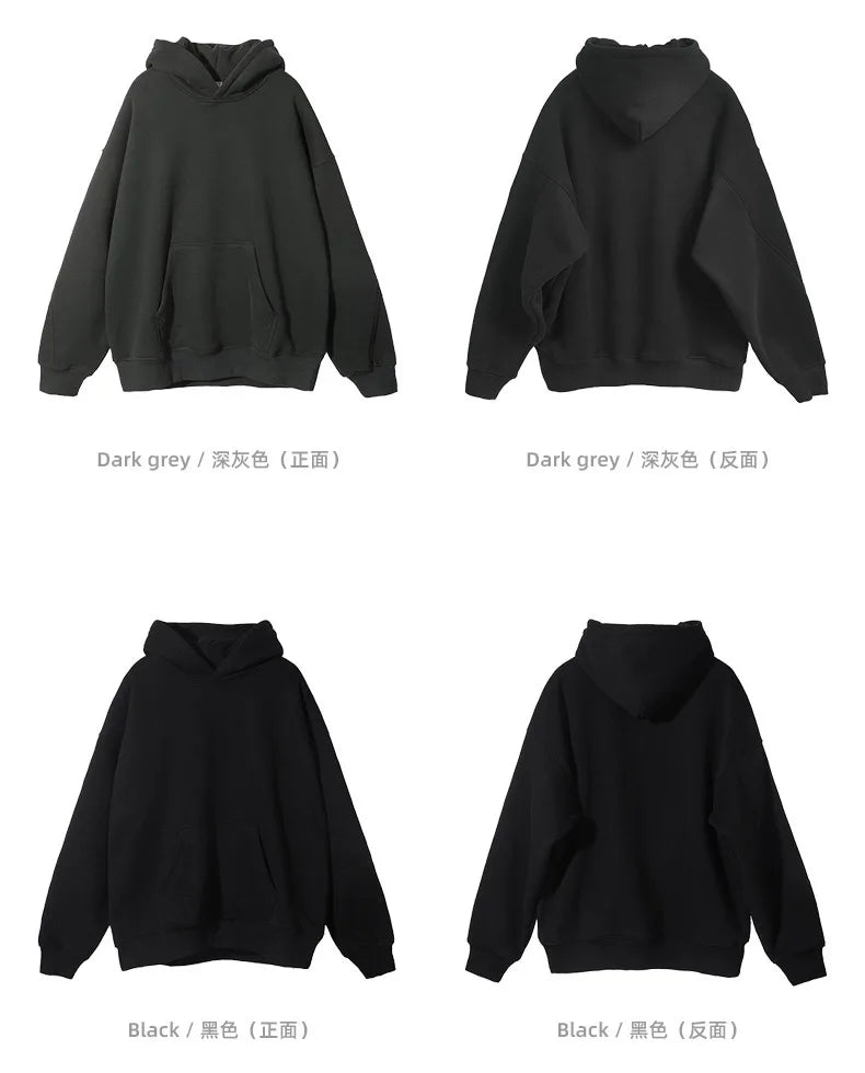 Stitched fleece hoodie