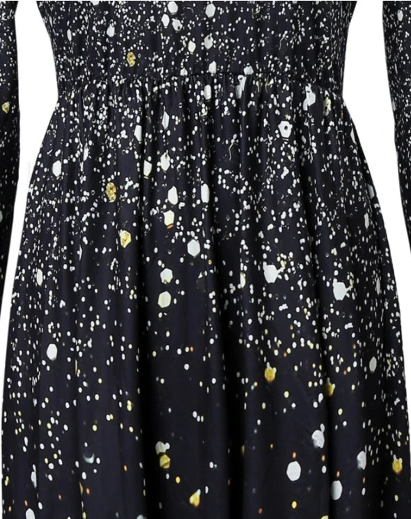 Evening wear Dresses: Evening Dresses Fashion Print Ombre High Slit