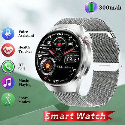 Watches pro 2026 New Men's Smartwatch High-Definition Screen Health Tracker Bluetooth Call Voice Assistant Sports Smartwatches