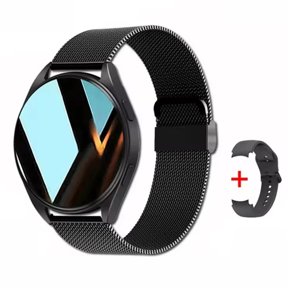 2025 New Smart Watch Women 1.28" Color Screen Bluetooth Call Heart Rate Health Monitoring for Samsung Watches 6 Pro Update