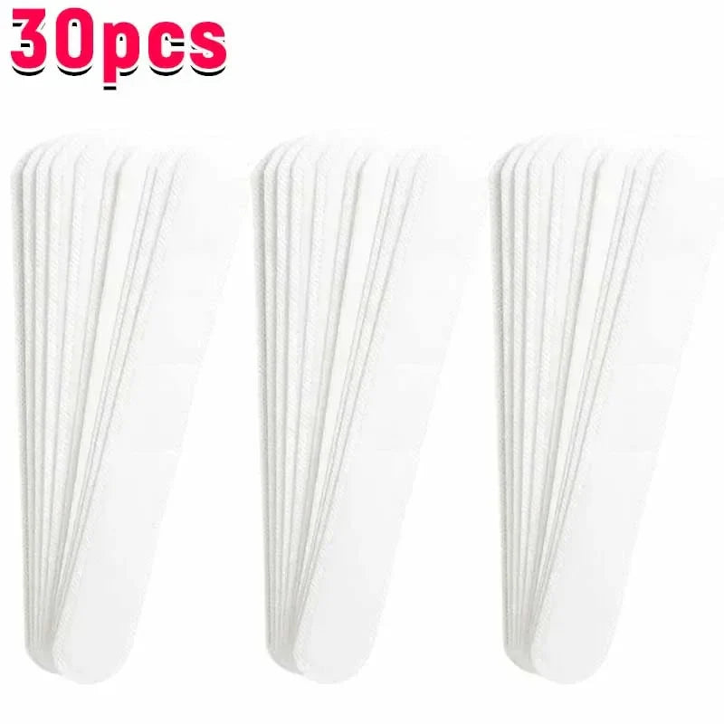 10-40pcs Women's Hat Sweat Absorber Stickers Men Anti-dirt Sports Belt Cap Rim Invisible White Tape Hat Size Reducer Liner Pads