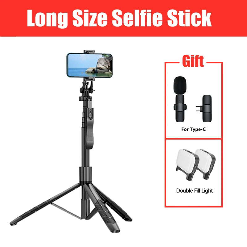 L16 1530mm Wireless Selfie Stick Tripod Stand Foldable Monopod