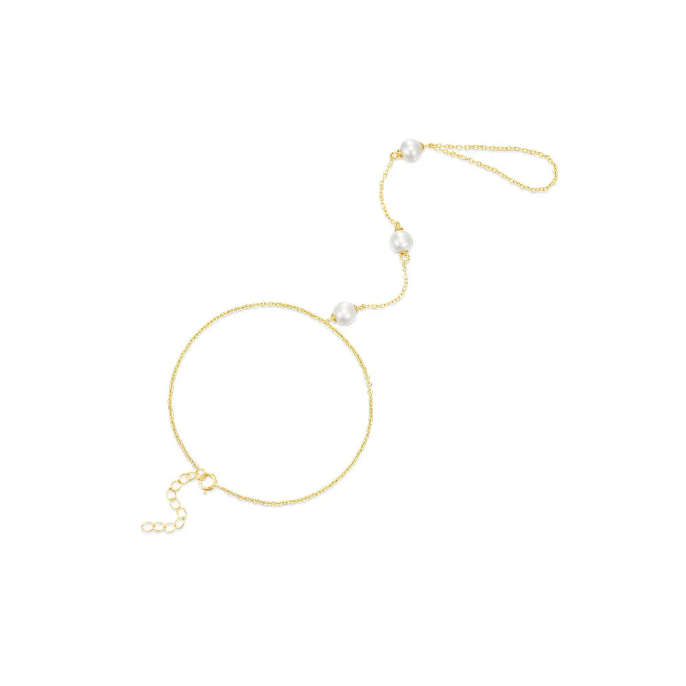 CANNER Minimalism Octagonal Star Finger Bracelet For Women 925 Sterling Silver Ins Flower Multi-layer Bracelet Fine Jewelry