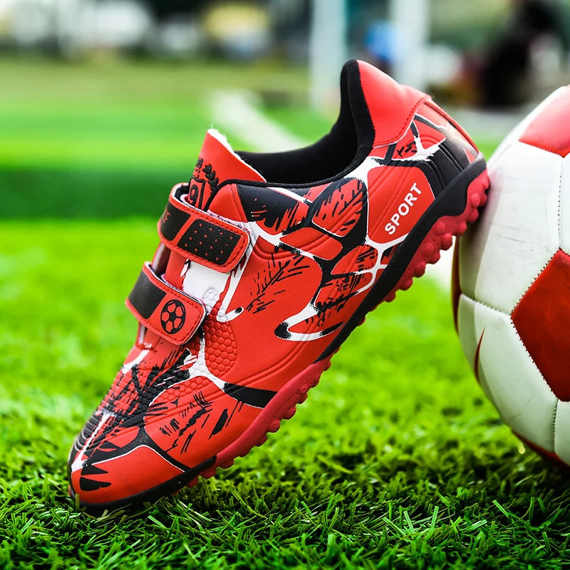 YISHEN Soccer Shoes Boys Girls Kids Sport Shoes TF/FG Cleats Training Football Shoes