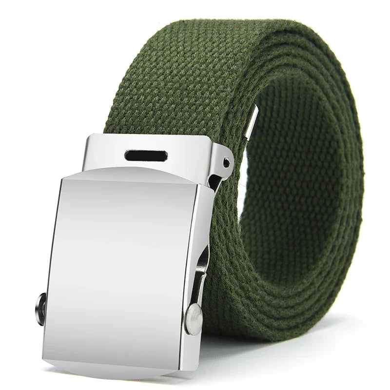 1Pcs New Fashion Unisex Tactical Waist Belt Jeans Male Casual Men Women Belt Canvas 3.0cm Webbing Waistband Ceinture Femme Belts
