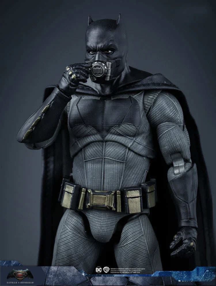 Fondjoy DC Heavy Armor Batman Movie Character Model Light Armor Big Batman 1/9  Action Figures 19cm Collect Ornaments Boy Gifts