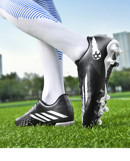 Soccer Shoes Sport Outdoor Men Breathable Cleats FG Football Boots