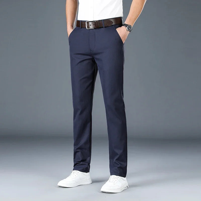 Classic 6 Color Casual Pants Men Spring Autumn Business Fashion Men