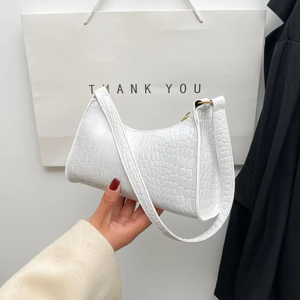 Black Trendy Women Shoulder Bag Fashion Pu Handbags Crossbody Bags Small