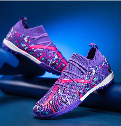 Mens Football Field Boots Ultralight Turf Indoor Society Training Soccer Shoes Cleats