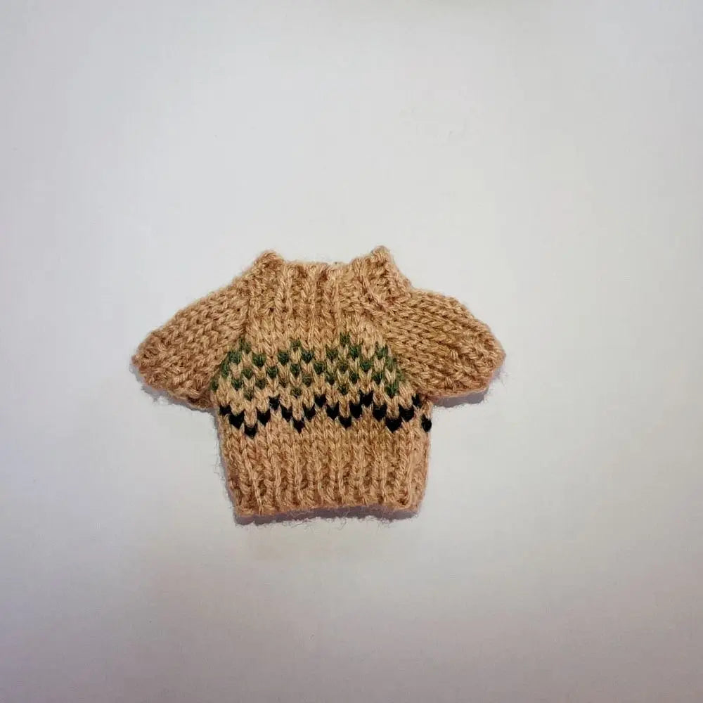 Christmas Style Dolls Sweater Dog Doll Clothes Cute White/Red/Green BJD Doll Clothes Mini 10cm for 16cm/17cm Bjd Doll