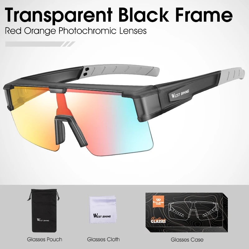 Sunglasses Glasses Men Photochromic Cycling Glasses
